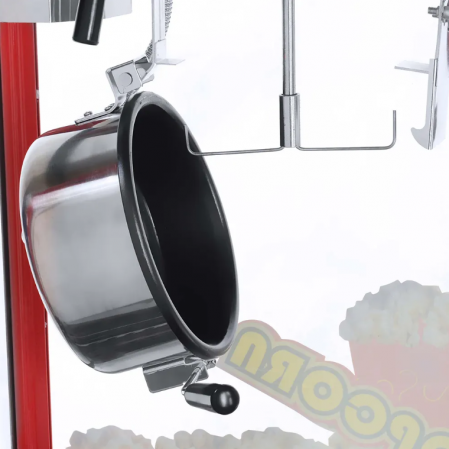 Aparat electric profesional pentru popcorn, 1.44 kW, roșu-argintiu, capac negru [1]