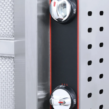 Aparat shaorma gaz GPL, Excalibur INOX, rotisor kebab gaz 3 arzatoare [3]