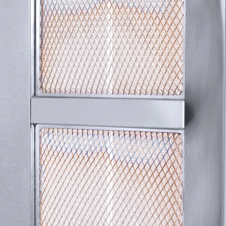 Aparat shaorma gaz GPL, Excalibur INOX, rotisor kebab gaz 4 arzatoare [3]