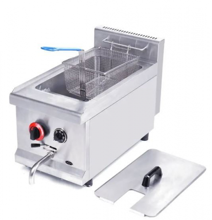 Friteuza profesionala alimentare pe gaz LPG(gaz butelie),15L, cu robinet scurgere [7]