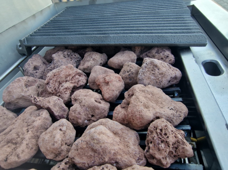 Gratar cu Roca Vulcanica si Grill din fonta,5 kg de roca inclusa [7]
