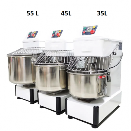 Malaxor aluat cu spirală cap fix, 40 litri, 2 viteze [6]