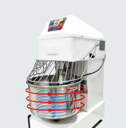 Preparare Alimente - Malaxor aluat cu spirală cap fix, 54 litri, 2 viteze