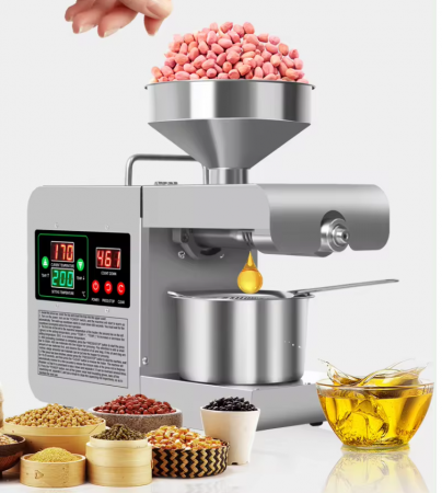 Preparare Alimente - Presa de ulei electrică cu termostat reglabil, 820W, oțel inoxidabil