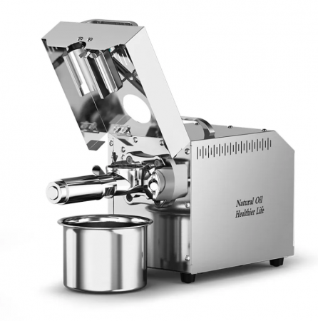 Presă de ulei electrică cu termostat reglabil, oțel inoxidabil, 750W - rece și cald, 220V [4]