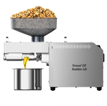 Presă de ulei electrică cu termostat reglabil, oțel inoxidabil, 750W - rece și cald, 220V [1]