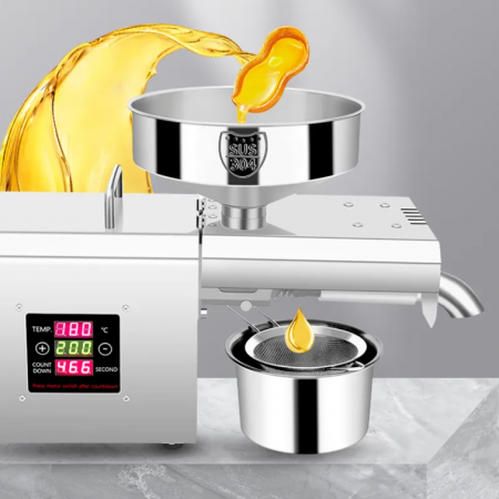 Presa de ulei electrică Excalibur, cu termostat reglabil, din oțel inoxidabil , 220V [1]