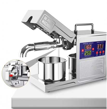 Presa de ulei electrică Excalibur cu termostat reglabil, oțel inoxidabil - rece și cald, 600W, 220V [4]