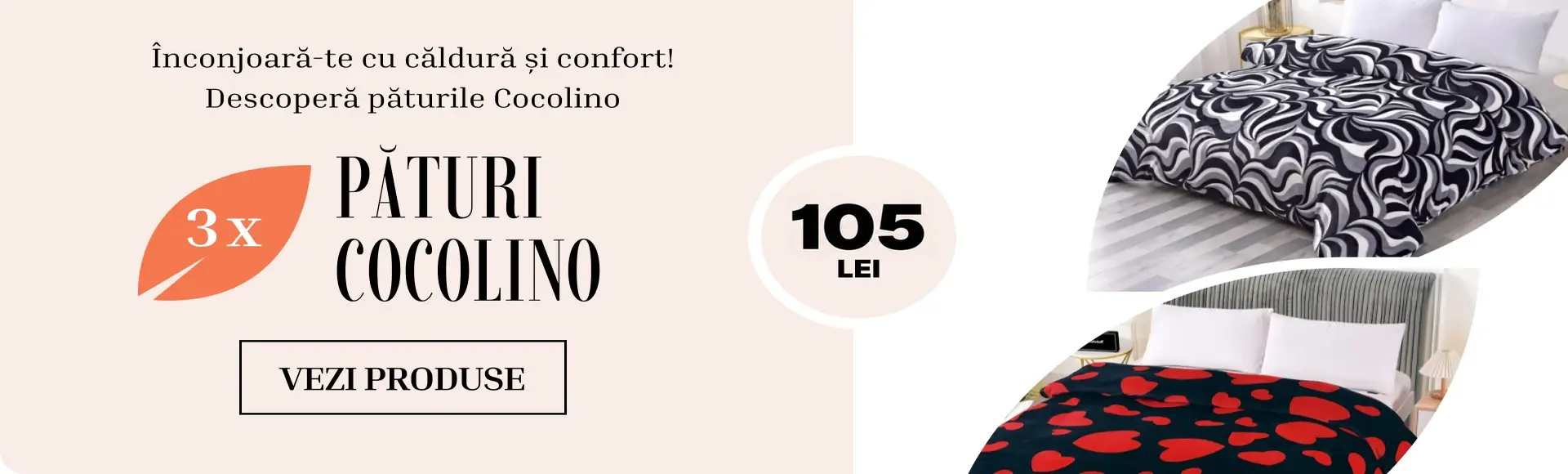 Banner 3x Paturi Cocolino 90lei Mobile