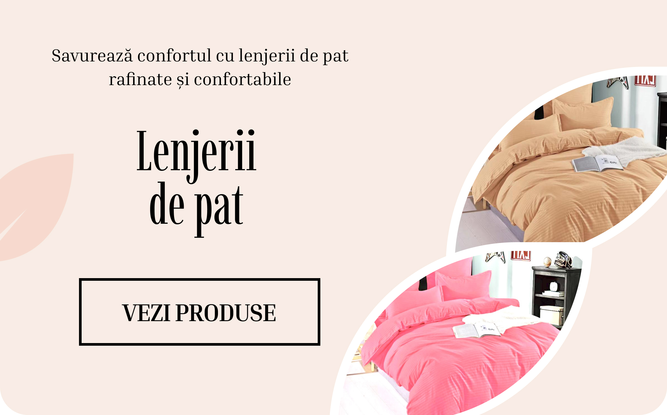 Banner lenjerii de pat Mobile