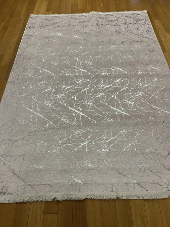 COVOARE - COVOR 160*230 CM- NUANTA ROZ PAL CU REFLEXE ARGINTII