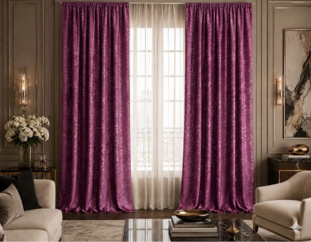 PERDELE GATA CUSUTE - Draperie 3,0 m L x 2,6 m H