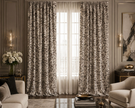 PERDELE GATA CUSUTE - Draperie 3,0 m L x 2,6 m H
