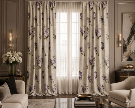 PERDELE GATA CUSUTE - Draperie 3,0 m L x 2,6 m H