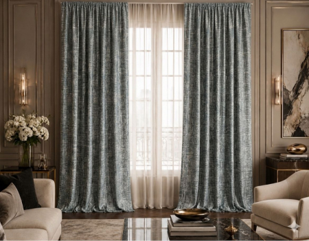 PERDELE GATA CUSUTE - Draperie 3,0 m L x 2,6 m H