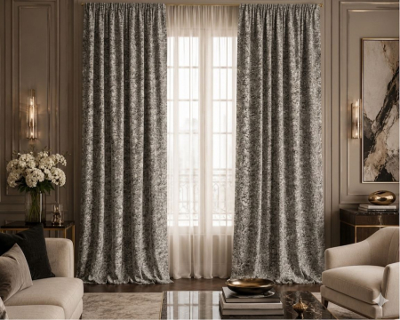 PERDELE GATA CUSUTE - Draperie 3,0 m L x 2,6 m H