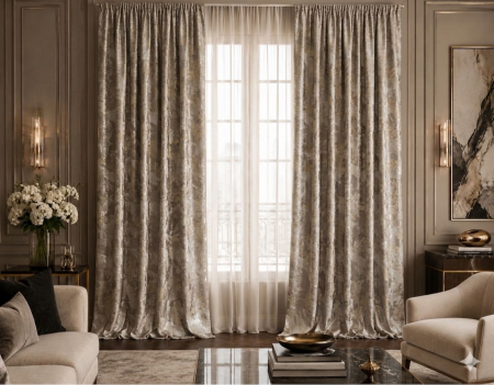 PERDELE GATA CUSUTE - Draperie 3,0 m L x 2,6 m H