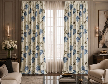 PERDELE GATA CUSUTE - Draperie 3,0 m L x 2,6 m H