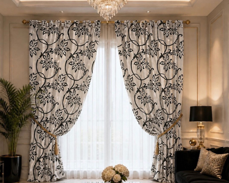 PERDELE GATA CUSUTE - Draperie 3 m L * 2,45 m H