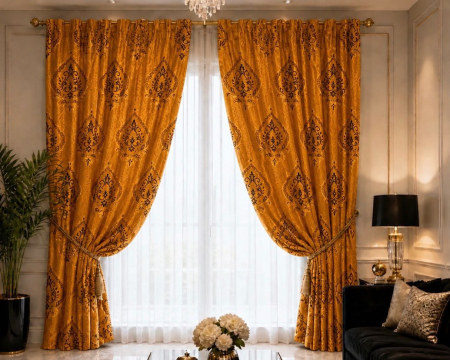 PERDELE GATA CUSUTE - Draperie 3 m L * 2,45 m H
