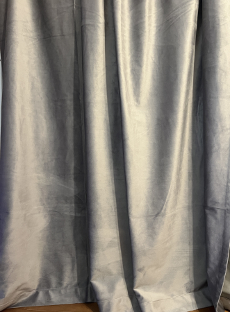 PERDELE GATA CUSUTE - DRAPERIE CATIFEA GRI : 3,7 m * 2,45 m inaltime