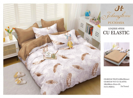 LENJERII CU ELASTIC 1+1=150 LEI - LENJERIE CEARSAF CU ELASTIC
