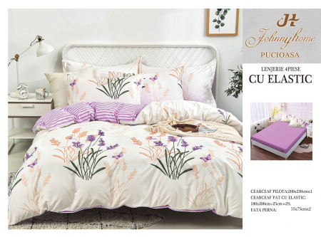 LENJERII CU ELASTIC 1+1=150 LEI - LENJERIE CEARSAF CU ELASTIC