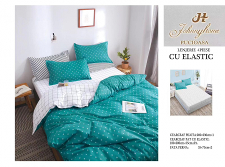 LENJERII CU ELASTIC 1+1=150 LEI - LENJERIE CEARSAF CU ELASTIC
