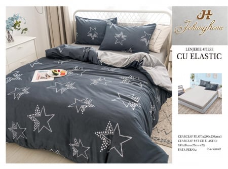 LENJERII CU ELASTIC 1+1=150 LEI - LENJERIE CEARSAF CU ELASTIC