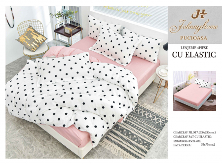 LENJERII CU ELASTIC 1+1=150 LEI - LENJERIE CEARSAF CU ELASTIC