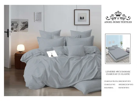 LENJERII DAMASC - Lenjerie damasc cu elastic