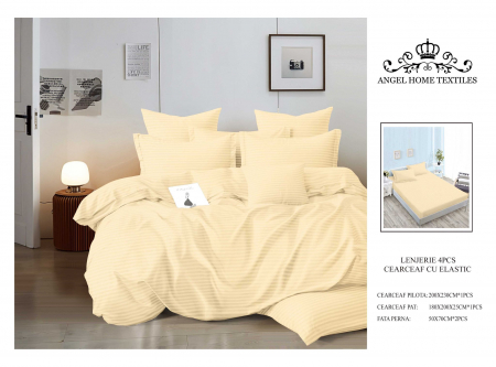 LENJERII DAMASC - Lenjerie damasc cu elastic