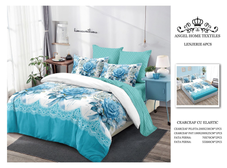 LENJERII DE PAT - Lenjerie finet cu elastic