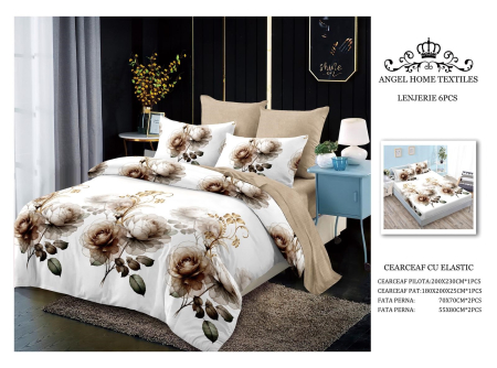 LENJERII DE PAT - Lenjerie finet cu elastic