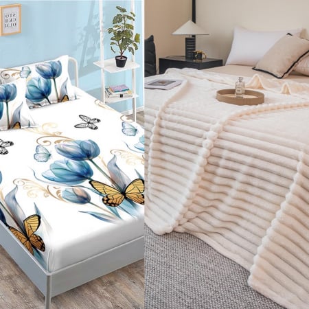 OFERTA SPECIALA DUO - OFERTA DUO : PATURA COCOLINO GOFRATA+ HUSA FINET