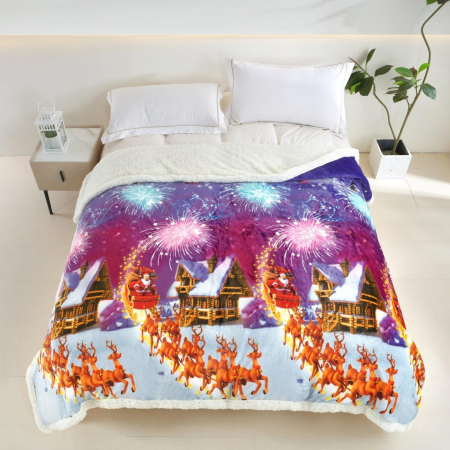 OFERTE  CRACIUN - Patura cocolino cu blanita CRACIUN
