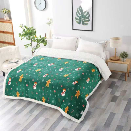 PATURI DE CRACIUN - Patura cocolino cu blanita CRACIUN