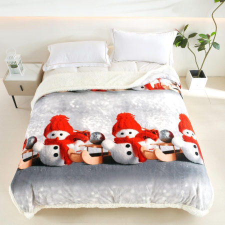OFERTE  CRACIUN - Patura cocolino cu blanita CRACIUN