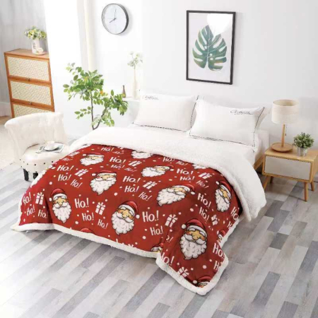 PATURI DE CRACIUN - Patura cocolino cu blanita CRACIUN