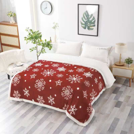 PATURI DE CRACIUN - Patura cocolino cu blanita CRACIUN