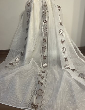 PERDELE GATA CUSUTE - PERDEA CUSUTA : 3M L *2,45 M INALTIME