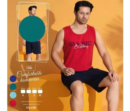 PIJAMALE - OFERTA TRIO - PIJAMA BARBATI - VERDE