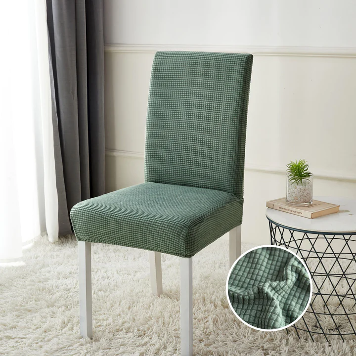 HUSE SCAUN - SET 6 HUSE SCAUN- elastice, marime universala, culoare verde olive