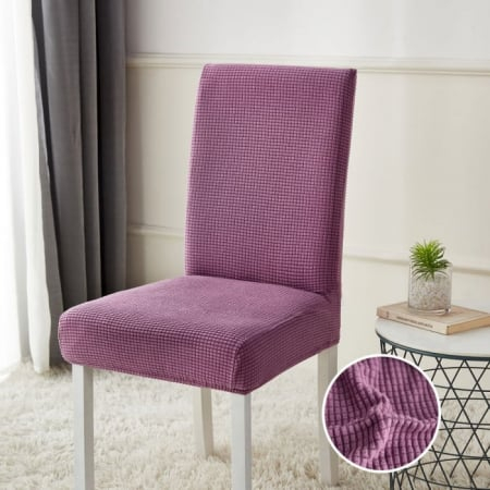 HUSE SCAUN - SET 6 HUSE SCAUN- elastice, universale, culoare lila