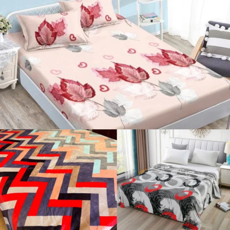 OFERTA SPECIALA TRIO - Set Trio: 1 Husa Finet + 2 Paturi cocolino