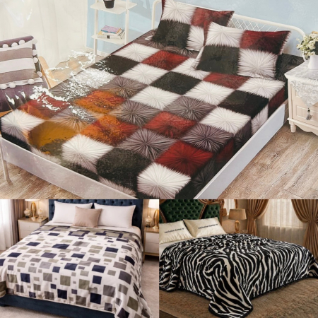 OFERTA SPECIALA TRIO - Set Trio: 1 Husa Finet  , 2 Paturi cocolino
