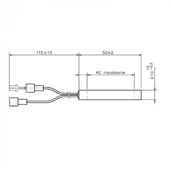 Rezistență liniară pentru aparatele de cafea,10 mm 50 mm 400 wați [2]
