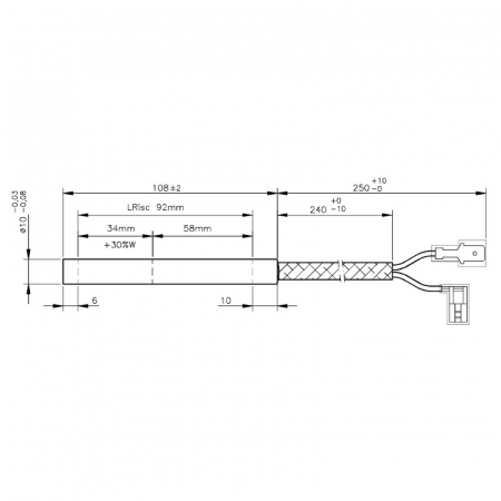 Rezistență liniară pentru aparatele de cafea 10 mm 108 mm 300 wați [1]