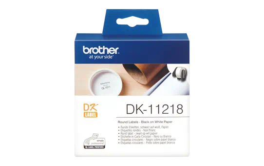 DK11218 ROUND PAPER 1" LABEL 24MM X 24MM X 1000 [2]