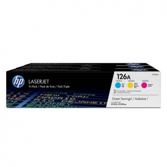 HP 126A Color Tri-Pack LaserJet Toner Cartridge (3 x 1000 pag) [1]
